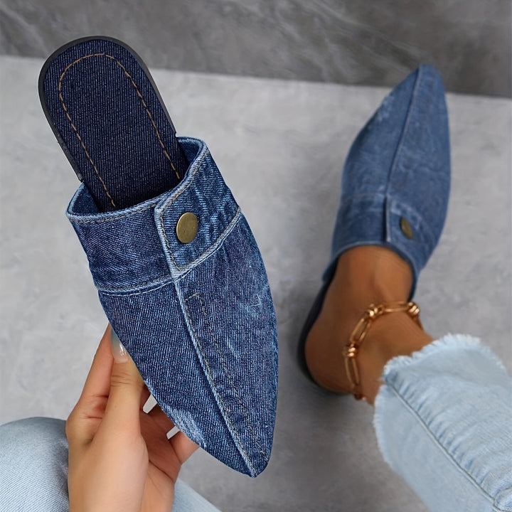 JASMINE DENIM MULES