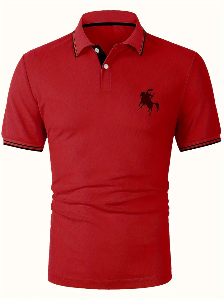 Liam - Elegant Polo Shirt with Knight Silhouette