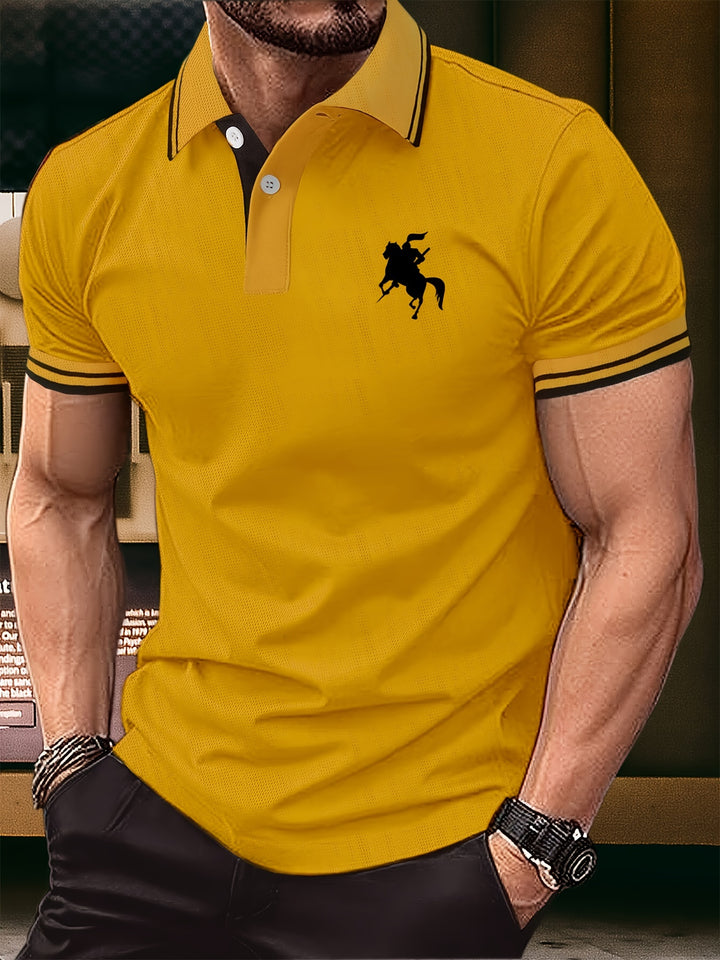 Liam - Elegant Polo Shirt with Knight Silhouette