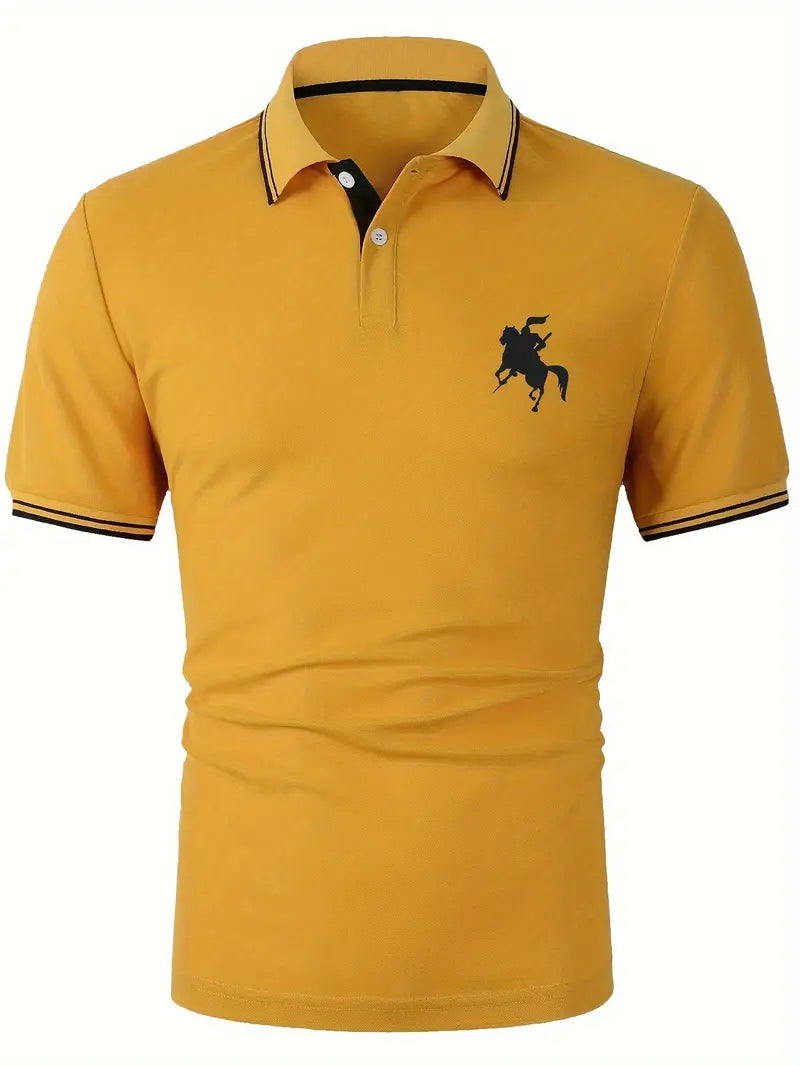 Liam - Elegant Polo Shirt with Knight Silhouette