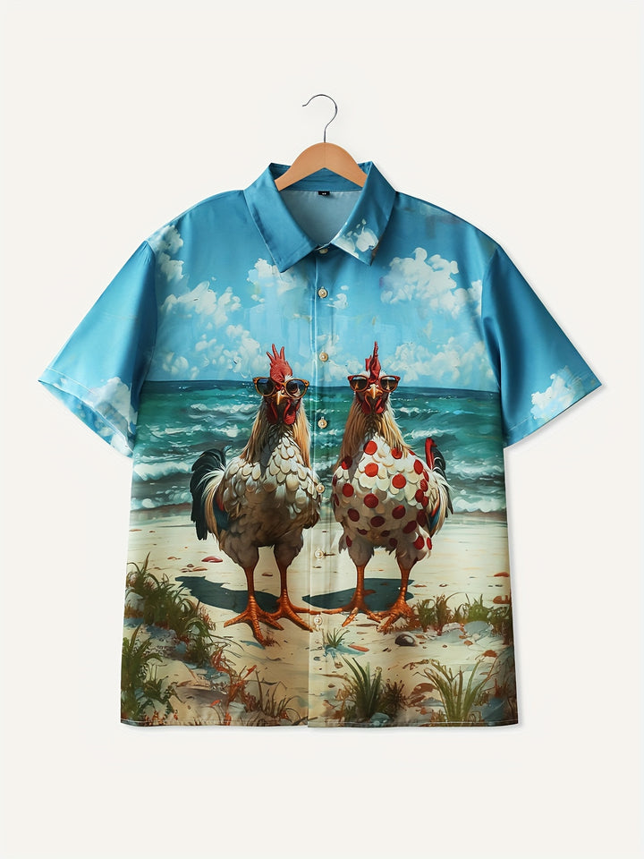 Charlie - Funny Hawaiian Buttoned Shirt