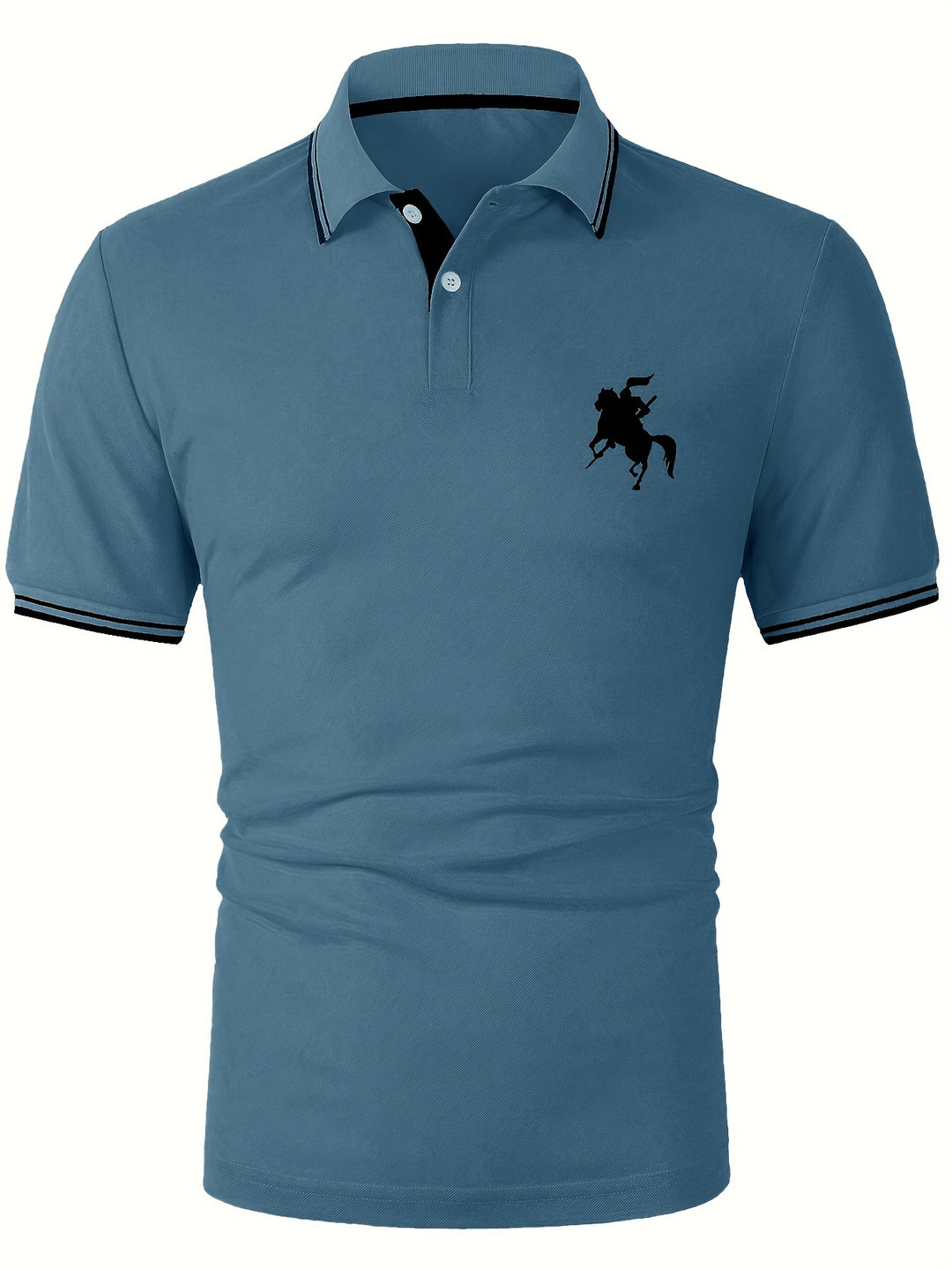 Liam - Elegant Polo Shirt with Knight Silhouette