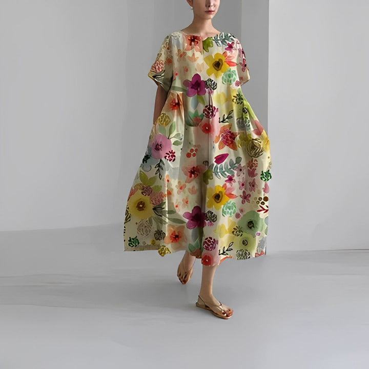 ROSE | COMFORTABLE FLORAL DRESS