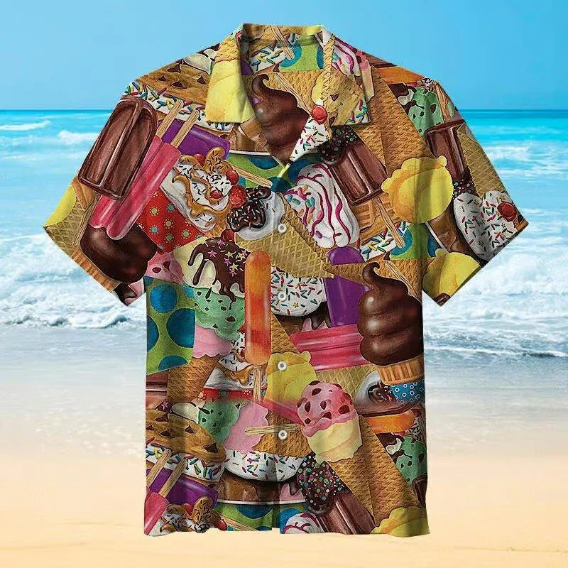 Leo - Fun Ice Print Hawaii Shirt