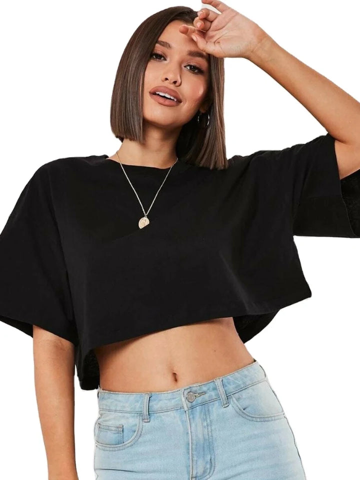 Chloe - Relaxed Crop T-Shirt