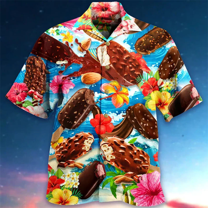 Leo - Fun Ice Print Hawaii Shirt