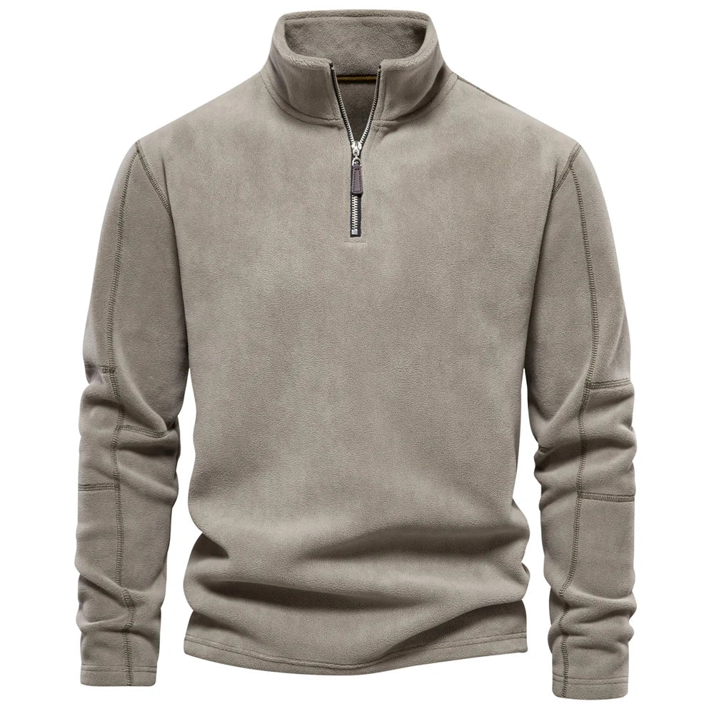 Jasper - Fleece-Lined Pullover with Quarter-Zip