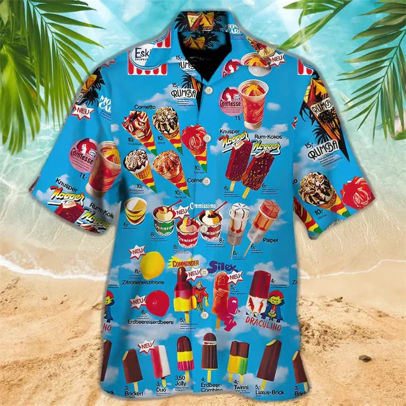 Leo - Fun Ice Print Hawaii Shirt