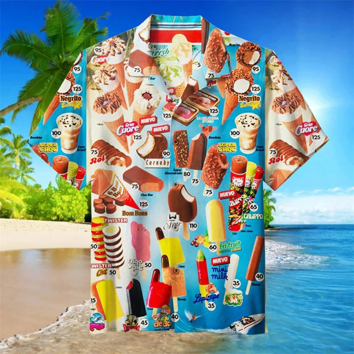 Leo - Fun Ice Print Hawaii Shirt