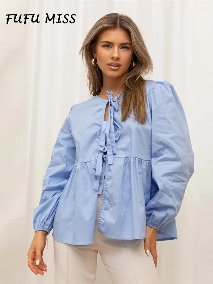 Kristy - Chic Hollow-Out Blouse