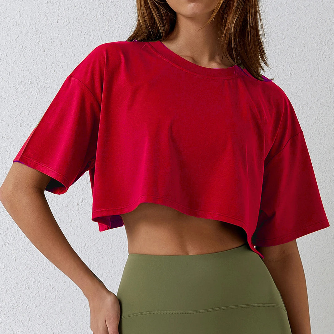 Chloe - Relaxed Crop T-Shirt