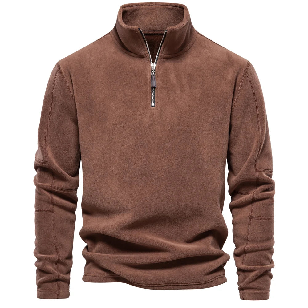 Jasper - Fleece-Lined Pullover with Quarter-Zip