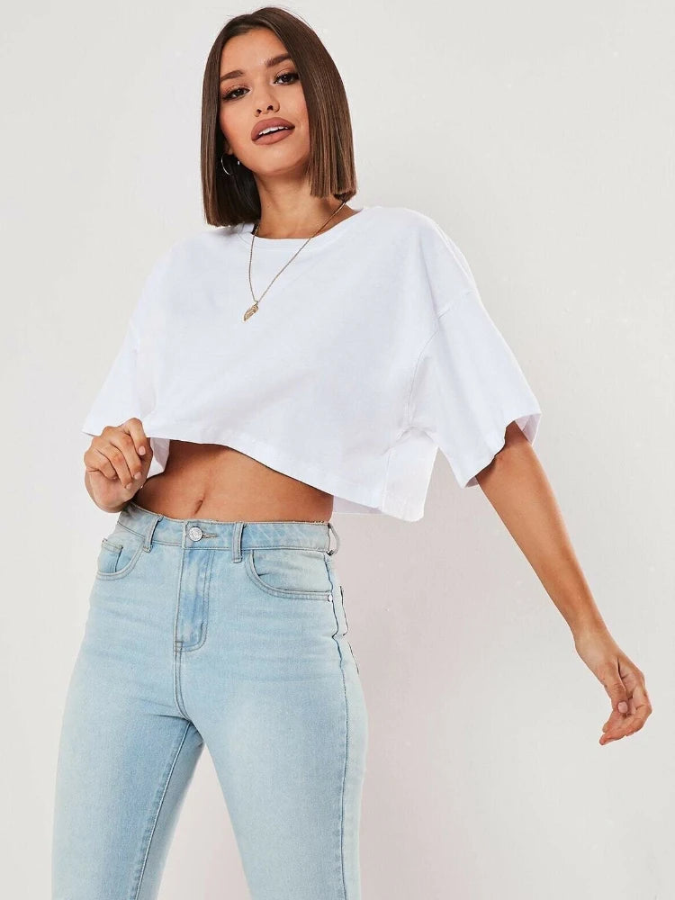 Chloe - Relaxed Crop T-Shirt