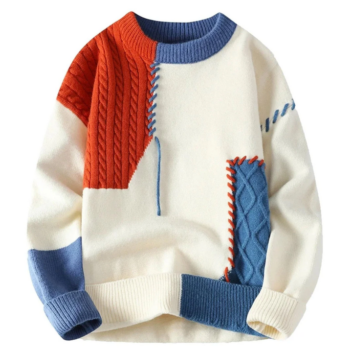 Audrey - Artistic Patchwork Sweater