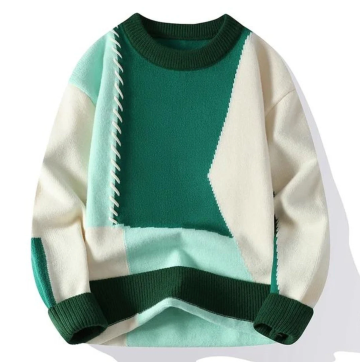 Audrey - Artistic Patchwork Sweater