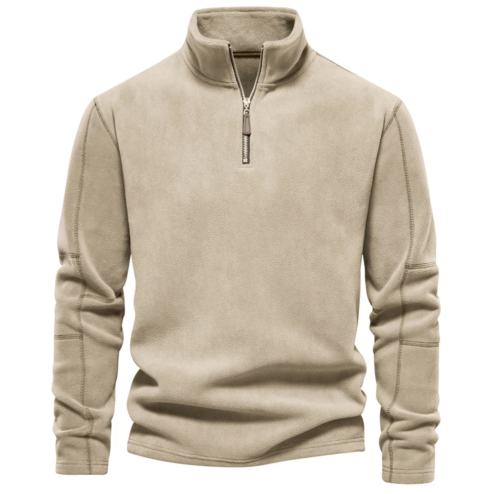 Jasper - Fleece-Lined Pullover with Quarter-Zip