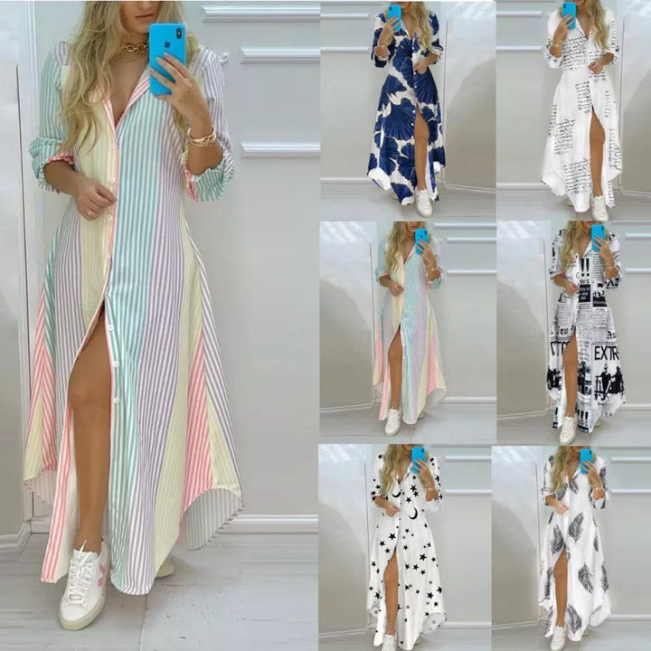 Lily - Boho Print Maxi Dress