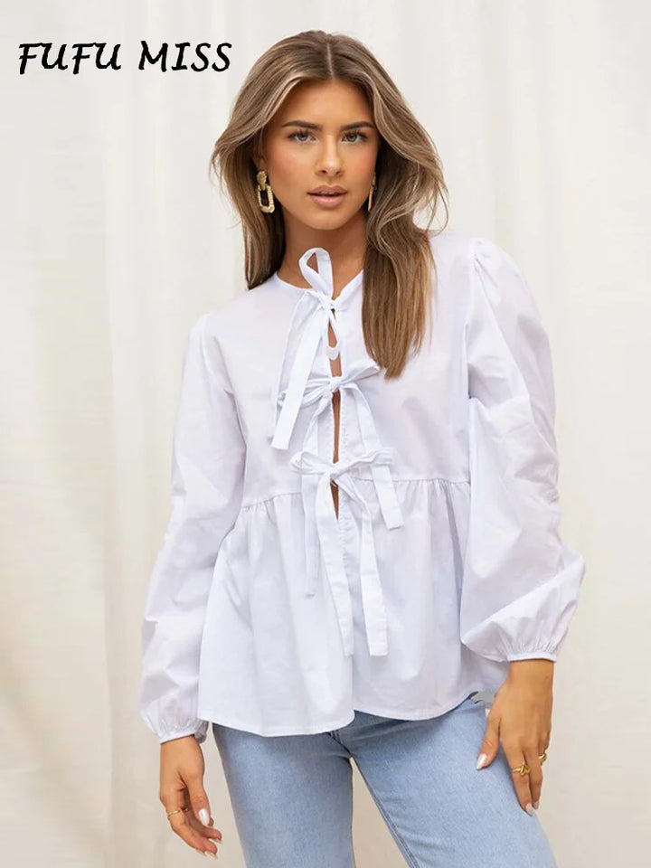 Kristy - Chic Hollow-Out Blouse