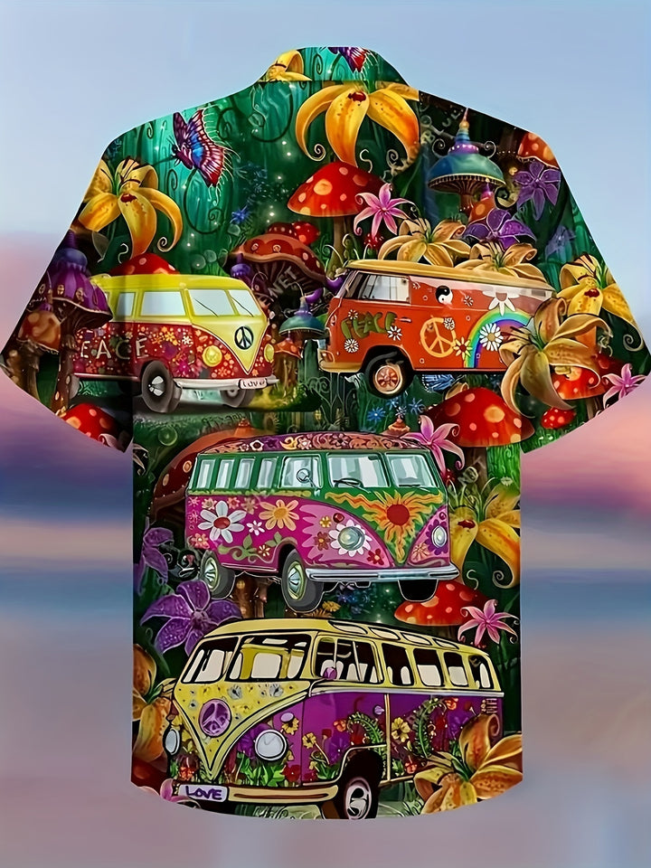 Lucas - Hippie Print Hawaii Shirt