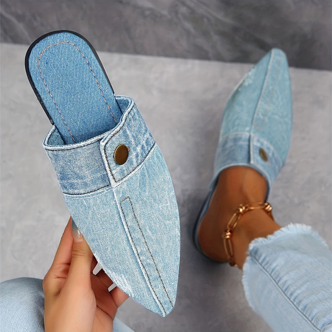 JASMINE DENIM MULES