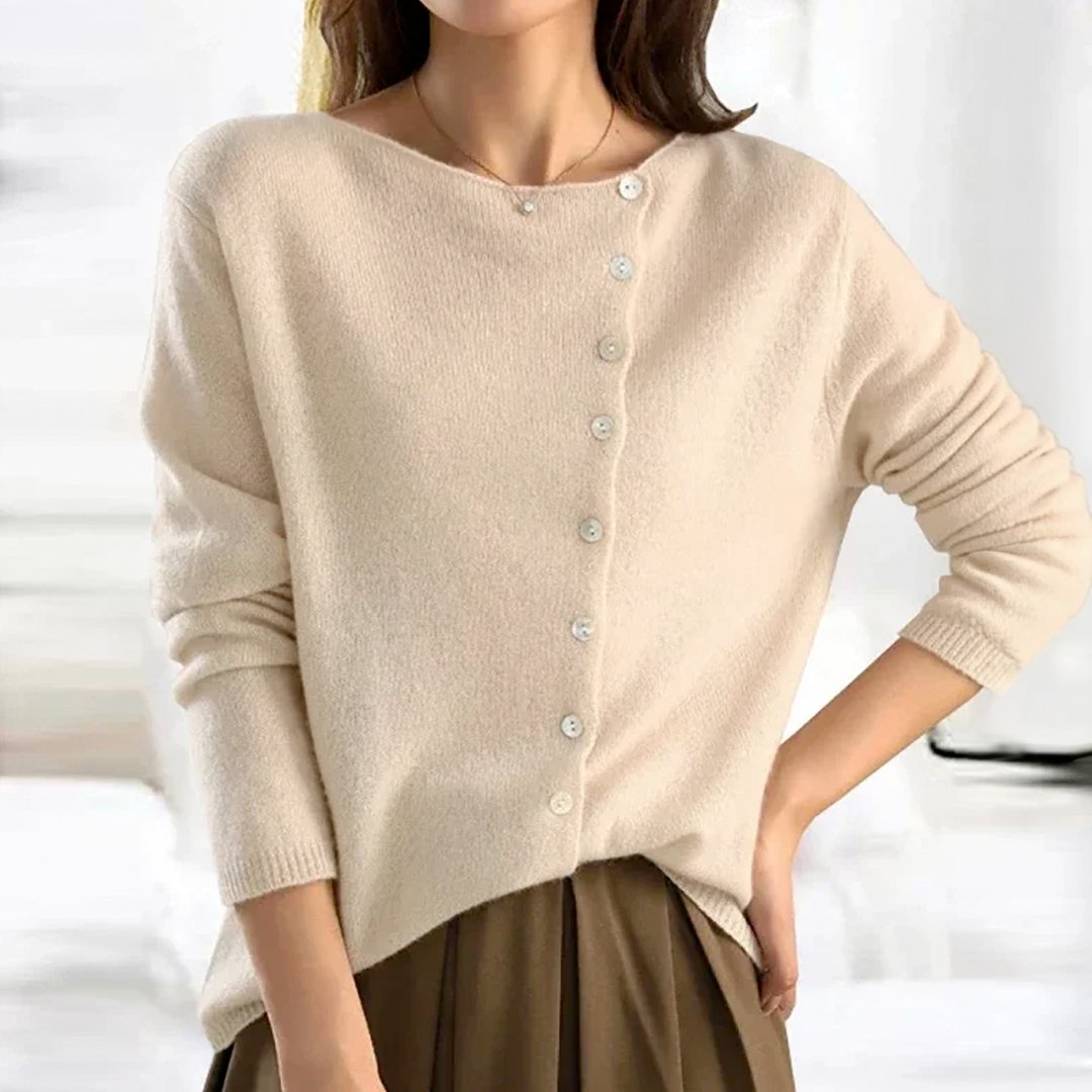 Julia™ | Sweater with button closure