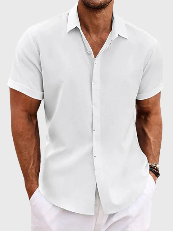 Bruce | Short-sleeved linen shirt