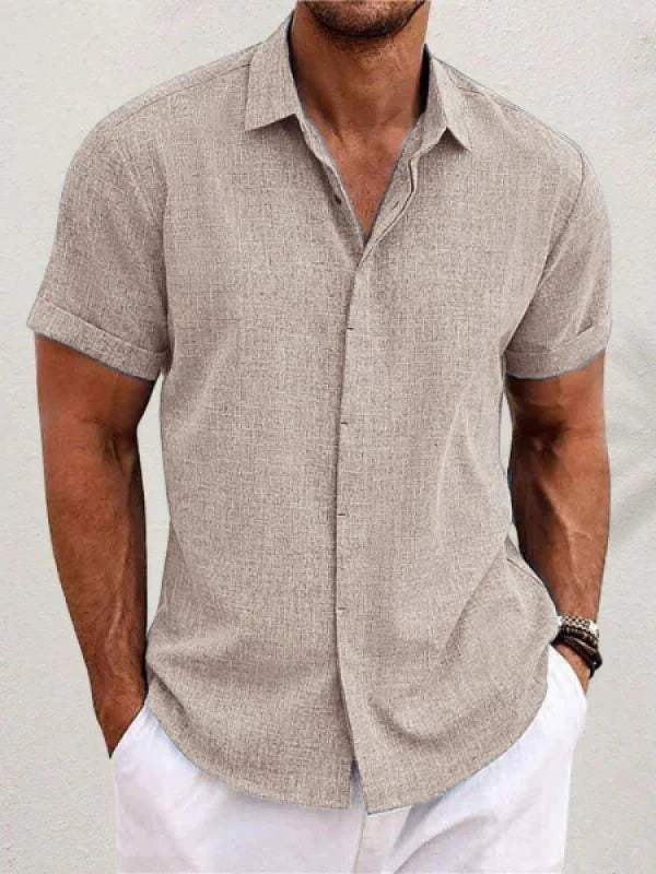 Bruce | Short-sleeved linen shirt