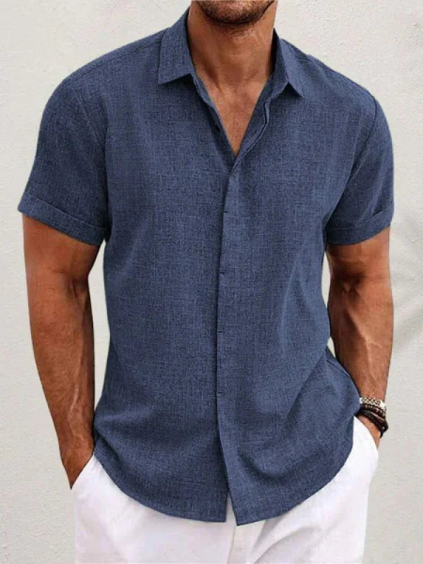 Bruce | Short-sleeved linen shirt