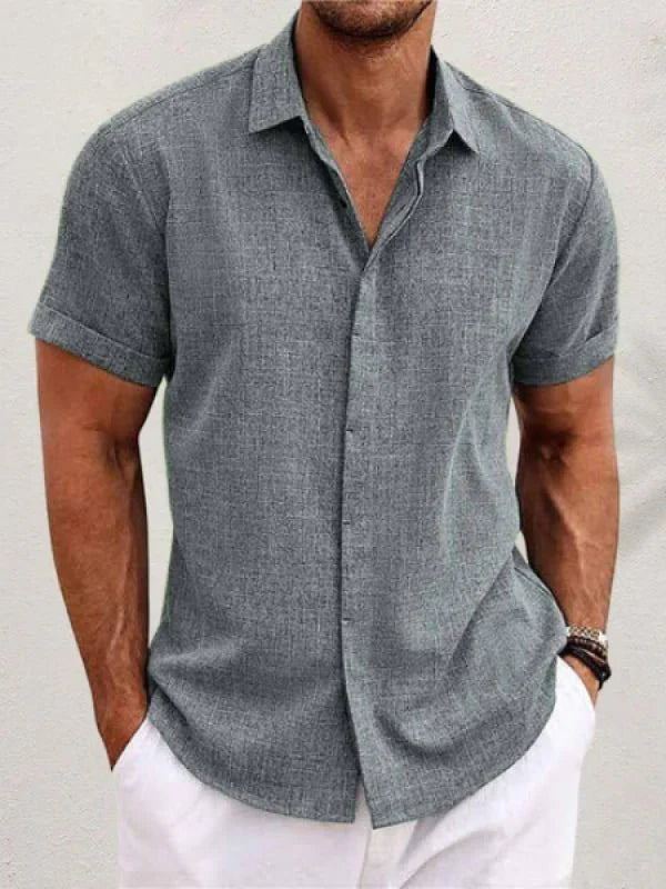 Bruce | Short-sleeved linen shirt